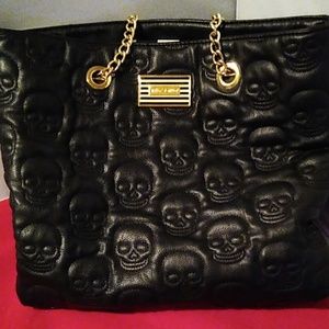 Betsey Johnson skull tote